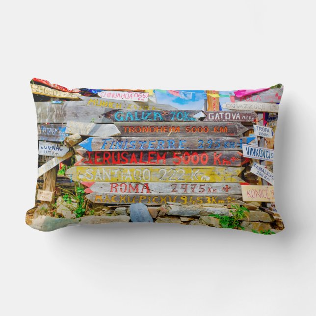 Coussin Rectangle Signe de distance (Recto)