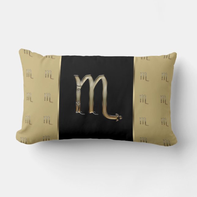 Coussin Rectangle Signe de zodiaque de Scorpion (Recto)