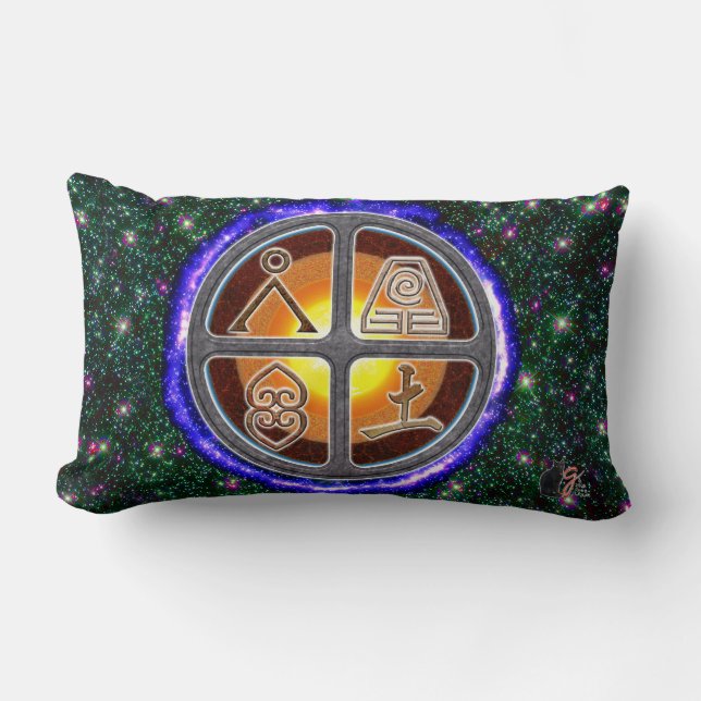 Coussin Rectangle Signes de Terre (Recto)