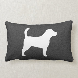 Coussin Rectangle Silhouette de beagle