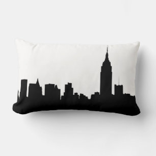 Coussin Rectangle Silhouette Skyline NYC, ESB #1