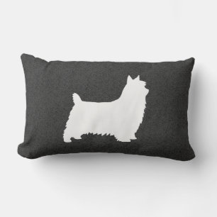 Coussin Rectangle Silky Terrier Silhouette