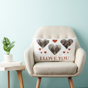 Coussin Rectangle Simple Elegant Love valentine's day couple 3 photo