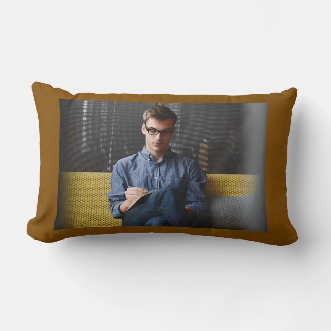 Coussin Rectangle Simple minimal elegant custom logo here company  g (Recto)