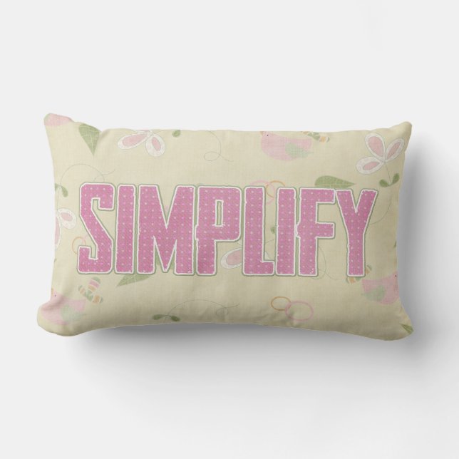 Coussin Rectangle Simplifier doucement (Recto)