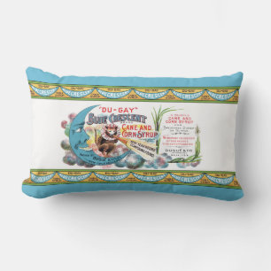 Coussin Rectangle Sirop bleu croissant