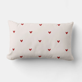 Coussin Rectangle Small red hearts