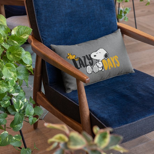 Coussin Rectangle Snoopy & Woodstock | Jours de folie (Créateur téléchargé)