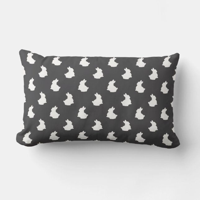 Coussin Rectangle Soft Bunny Silhouette Pépinière Accent (Recto)