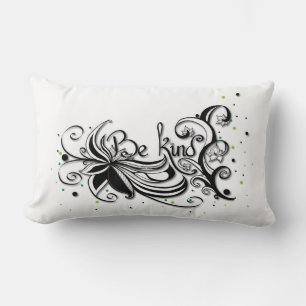 Coussin Rectangle SOIS GENTIL ! Citation calligraphie inspirante