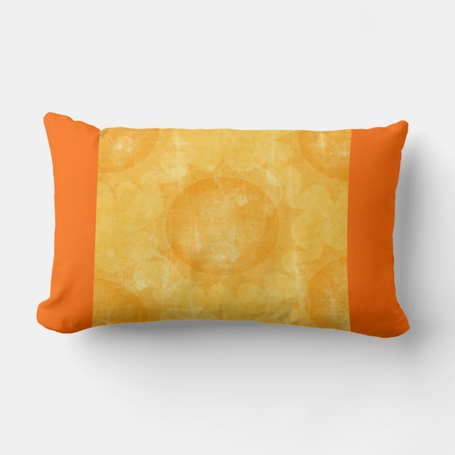 Coussin Rectangle Soleil jaune (Recto)
