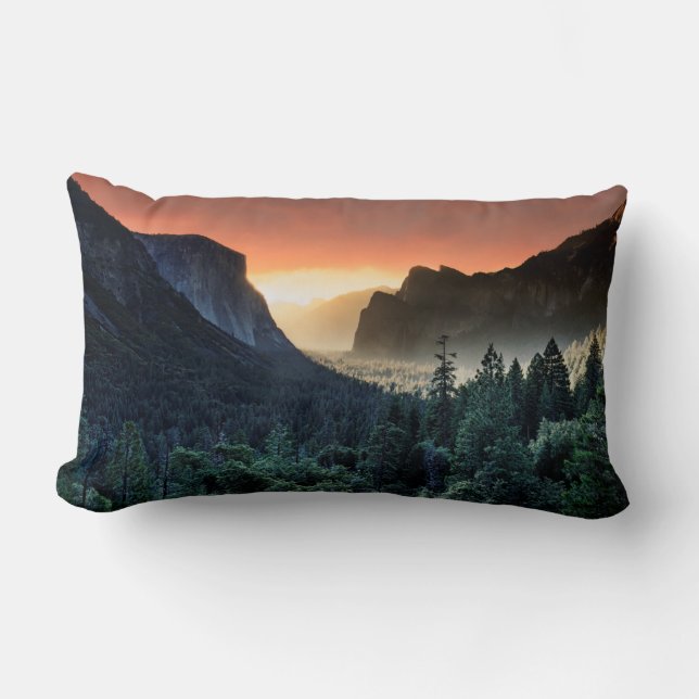 Coussin Rectangle Soleil | Parc national de Yosemite (Recto)