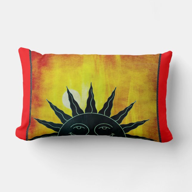Coussin Rectangle Soleil souriant (Recto)