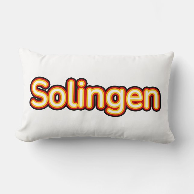 Coussin Rectangle Solingen Allemagne (Recto)