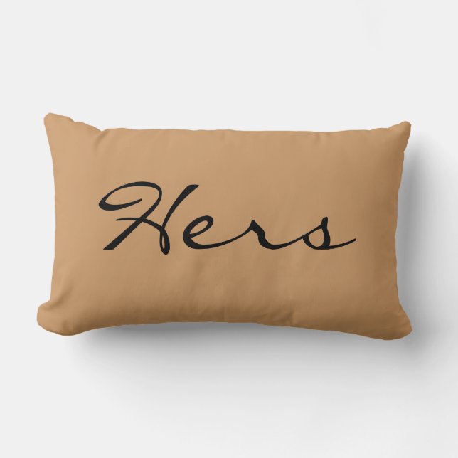 Coussin Rectangle Son et sien repose le "sien " (Recto)