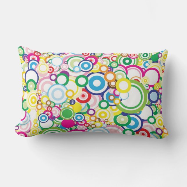 Coussin Rectangle Sort de cercles vifs (Recto)