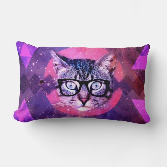 Coussin Rectangle Space Cat Purple Galaxy Trending 2016 Customisé (Recto)