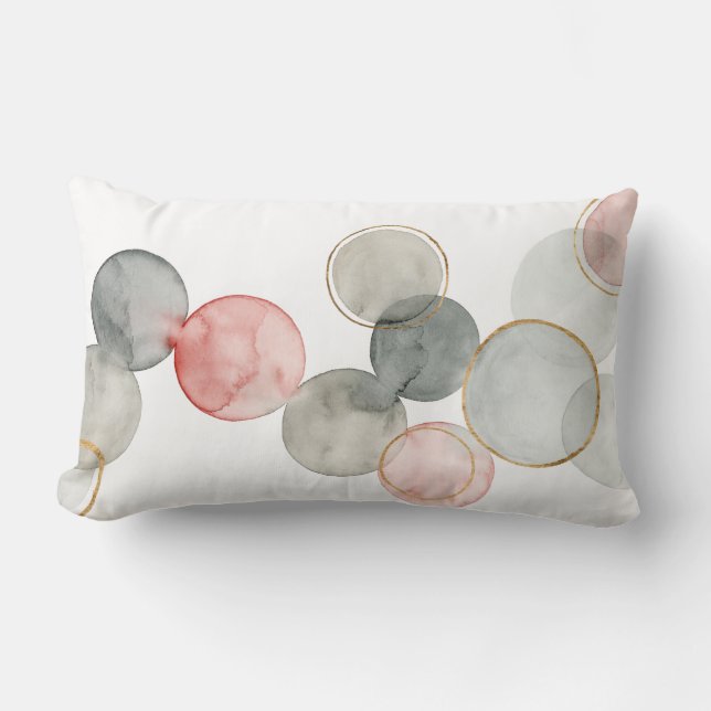 Coussin Rectangle Sphères dorées (Recto)