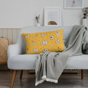 Coussin Rectangle Spiritueux & Skeletons Halloween Jeu d'oreiller
