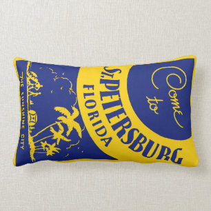 Coussin Rectangle St Petersburg vintage la Floride