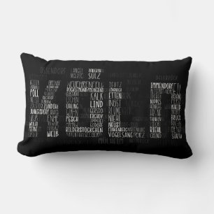 Coussin Rectangle Stadtteile Köln, Districs of Cologne Word Art
