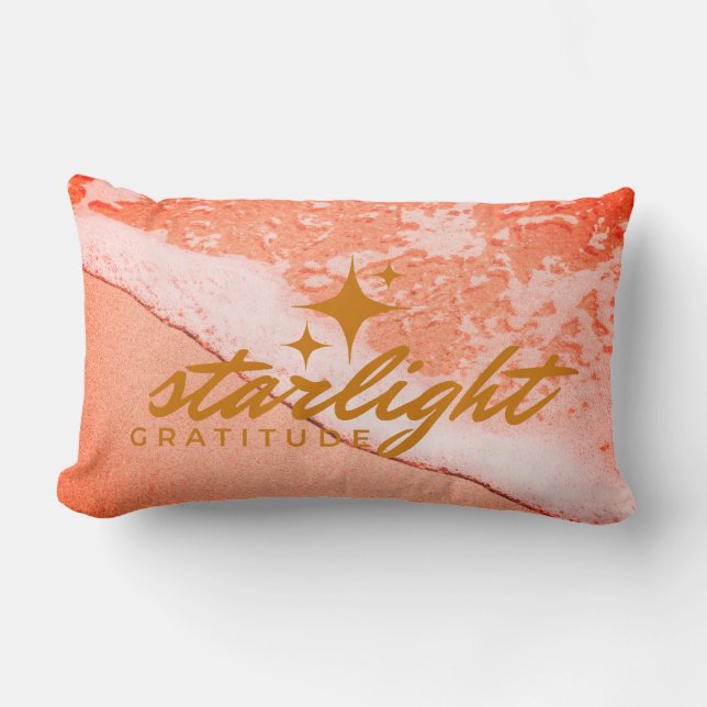 Coussin Rectangle starlight gratitude (Recto)