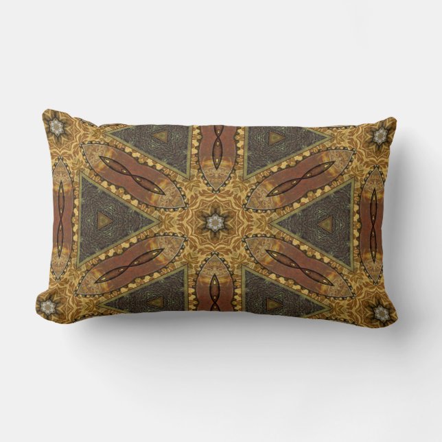 Coussin Rectangle Steampunk fleuri (Recto)