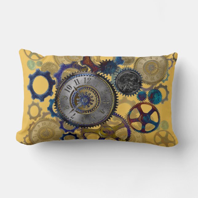 Coussin Rectangle STEAMPUNK motif Décor à la maison (Recto)
