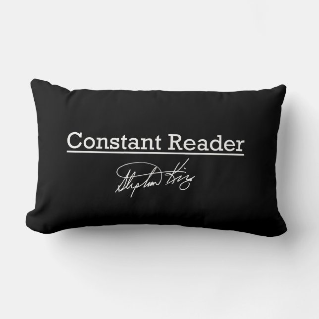 Coussin Rectangle Stephen King, lecteur constant (Recto)