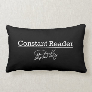 Coussin Rectangle Stephen King, lecteur constant
