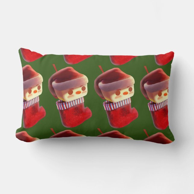 Coussin Rectangle Stockage de Noël (Recto)