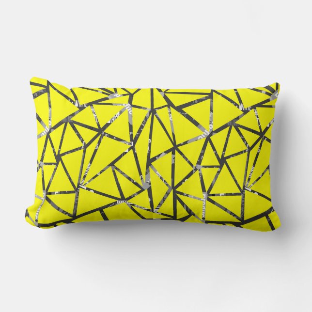 Coussin Rectangle Structure des triangles (Recto)