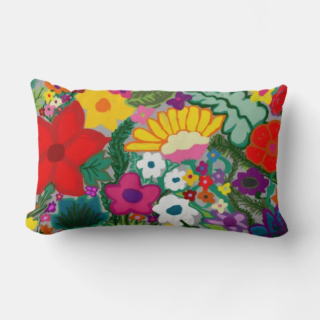 Coussin Rectangle style de peinture nature (Recto)