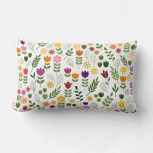 Coussin Rectangle Style scandinave Flore & Faune Motif