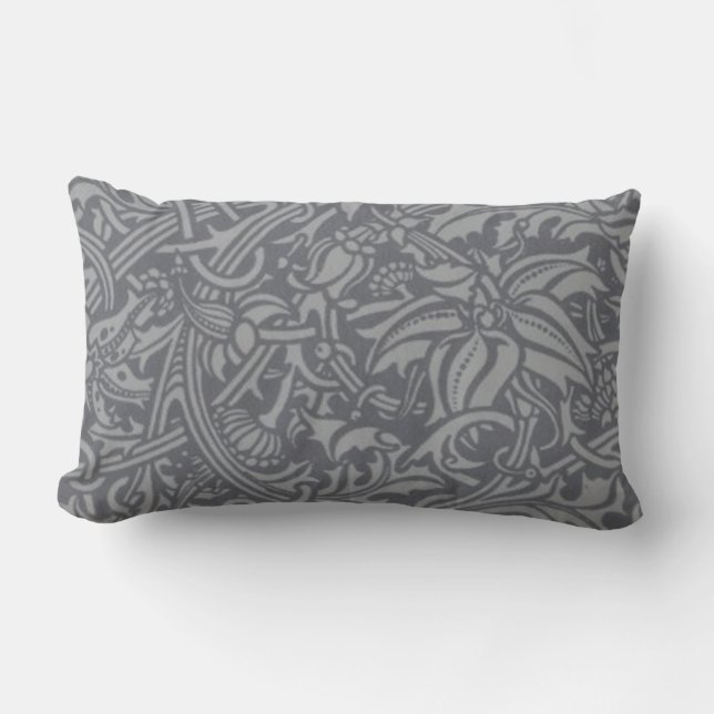 Coussin Rectangle Style Scottish Thistle Knot William Morris (Recto)