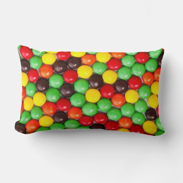 Coussin Rectangle Sucreries colorées (Recto)