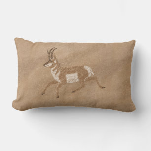 Coussin Rectangle Sud-Ouest Pronghorn Running Antelope