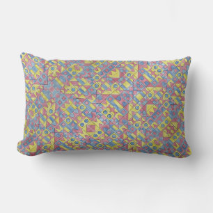 Coussin Rectangle Sudoku minimaliste unique moderne Bauhaus géométri
