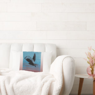 Coussin Rectangle Sunrise Bird Art Tawny Owl