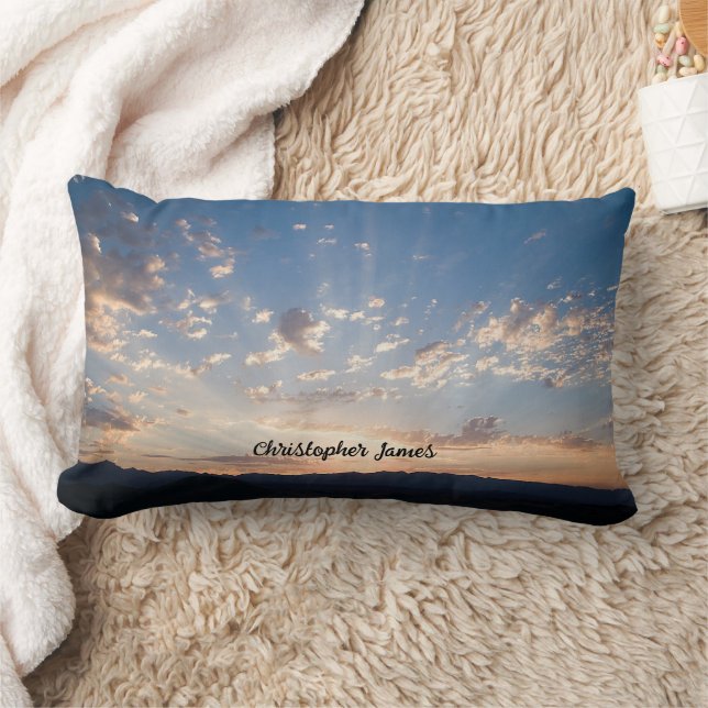 Coussin Rectangle Sunset Sky Personnalisé (Couverture)