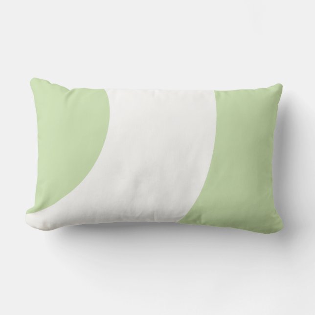Coussin Rectangle Superbe vert et blanc (Recto)