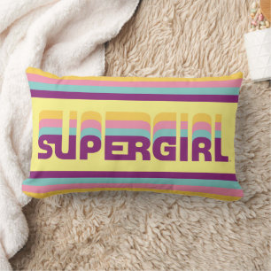 Coussin Rectangle Supergirl Retro Colorshift Graphic
