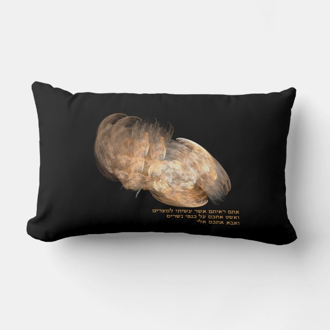 Coussin Rectangle Sur les ailes d'Aigle (Recto)