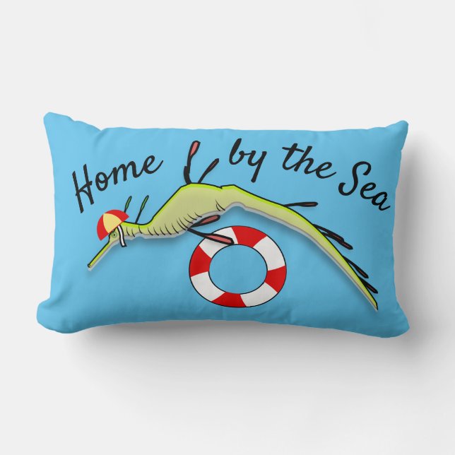Coussin Rectangle Surf Sea Dragon (Recto)
