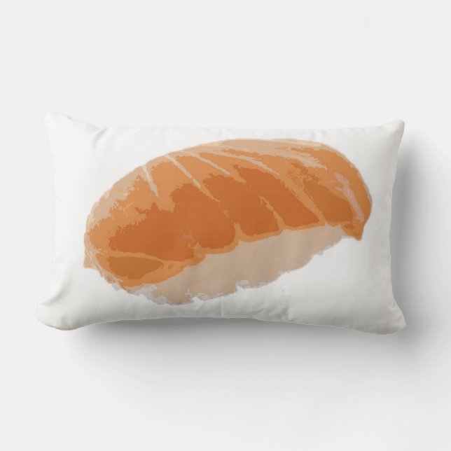 Coussin Rectangle Sushi saumonés de Nigiri (Recto)
