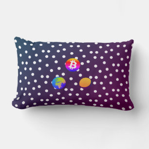 Coussin Rectangle Système solaire Bitcoin