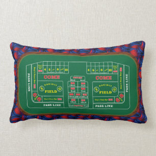 Coussin Rectangle Table de craps très amusants dans Casino Image Thr