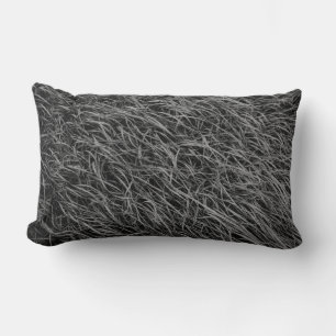 Coussin Rectangle Tableau abstrait noir et blanc