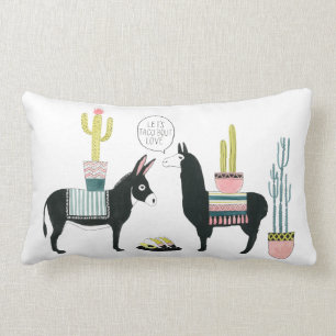 Coussin Rectangle Taco à propos d'amour