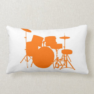 Coussin Rectangle Tambours oranges